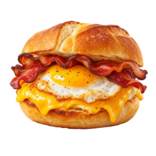 Bacon, Egg and Cheese Sandwich sticker illustration