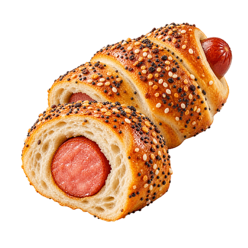 Bagel Dog sticker illustration