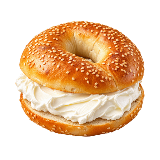 New York Bagel sticker illustration