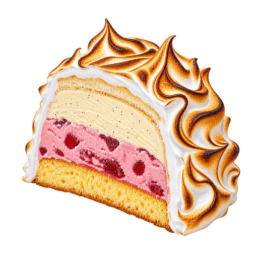 Baked Alaska sticker illustration