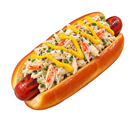 Baltimore-Style Hot Dog sticker illustration