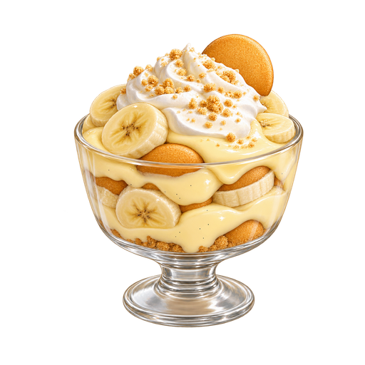 Banana Pudding sticker illustration