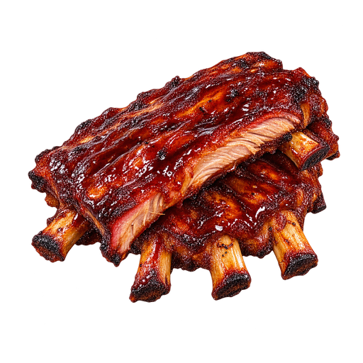 Barbecue Ribs sticker illustration