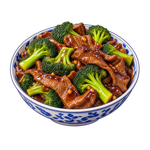 Beef & Broccoli sticker illustration