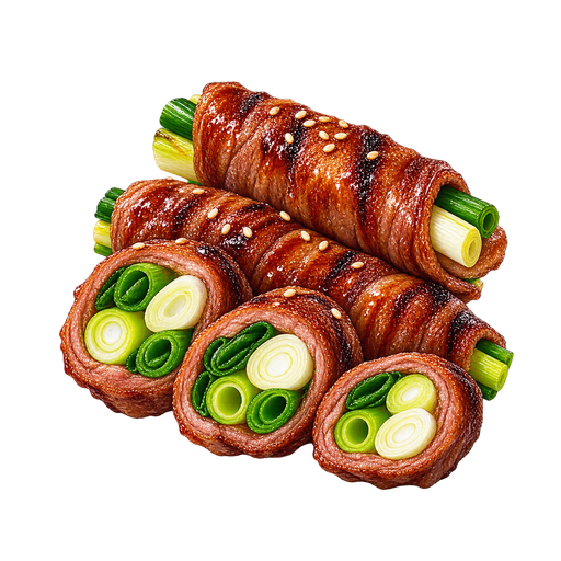 Beef Negimaki sticker illustration
