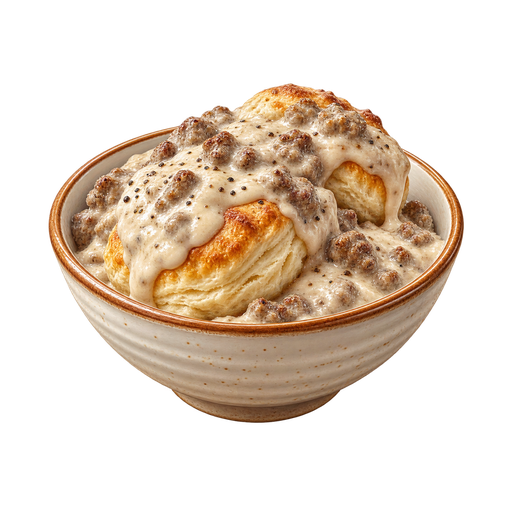 Biscuits and Gravy sticker illustration