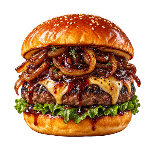 Bitters burger sticker illustration