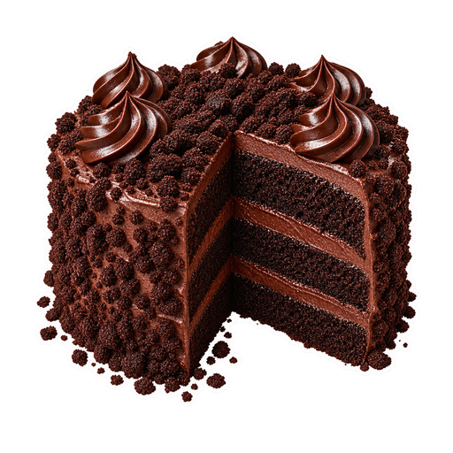 Blackout Cake sticker illustration