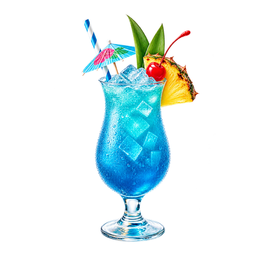 Blue Hawaii sticker illustration