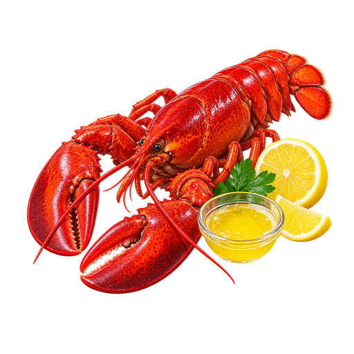 Boiled Maine Lobster sticker illustration