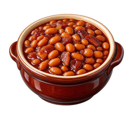 Boston Baked Beans sticker illustration