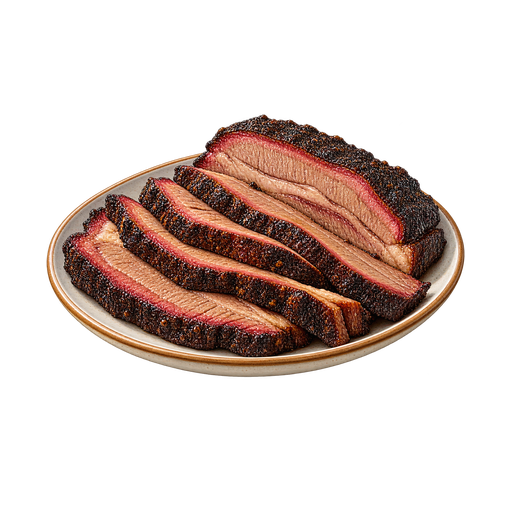 Texas Brisket sticker illustration