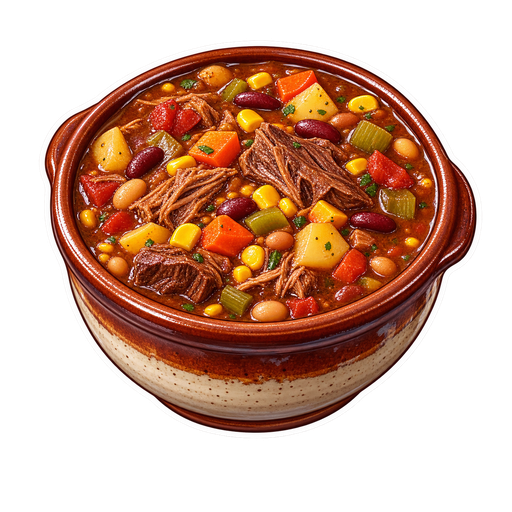 Burgoo sticker illustration