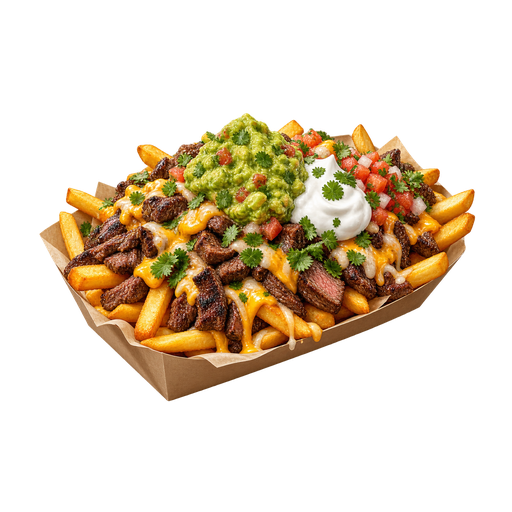 Carne Asada Fries sticker illustration