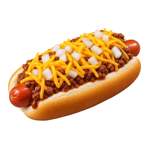 Cheese Coney Hot Dog sticker illustration