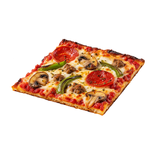 Chicago Thin Crust Pizza sticker illustration
