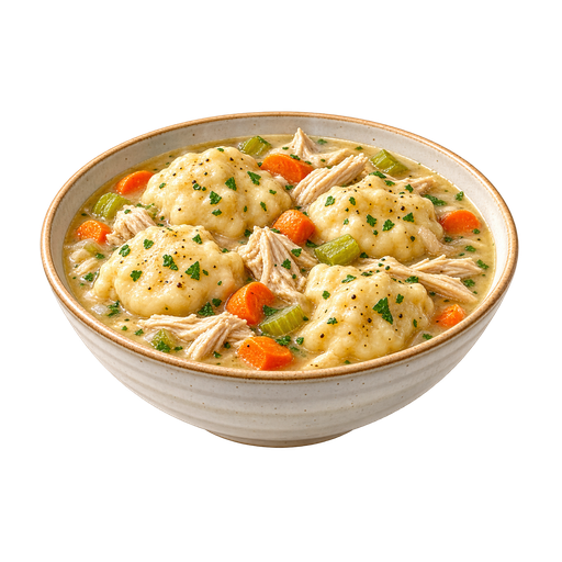 Chicken and Dumplings sticker illustration