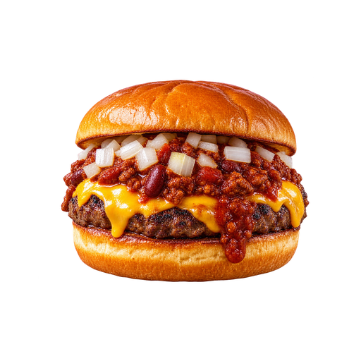 Chili Burger sticker illustration