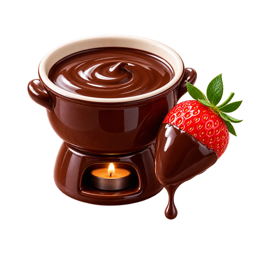 Chocolate Fondue sticker illustration
