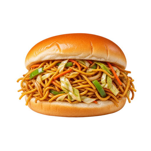 Chow Mein Sandwich sticker illustration