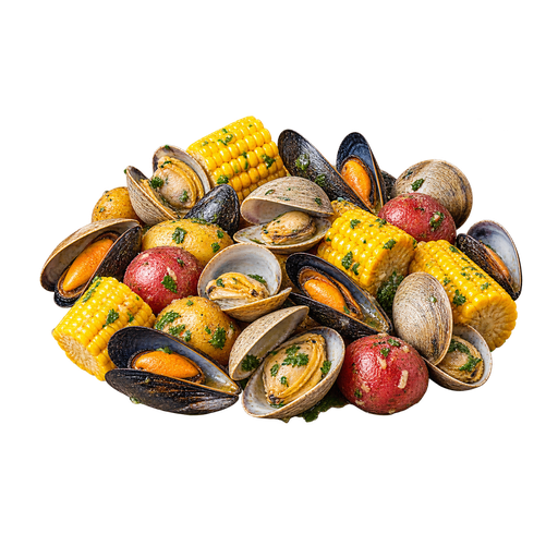 Clam Bake sticker illustration