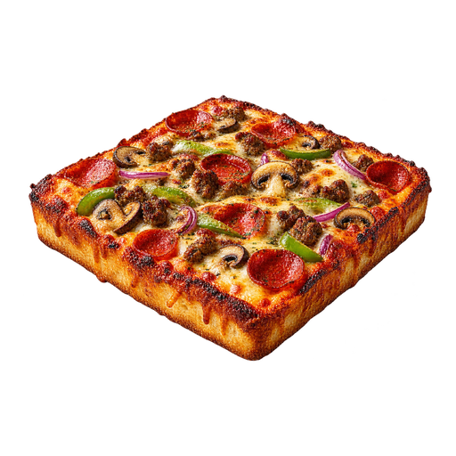 Colorado-Style Pizza sticker illustration