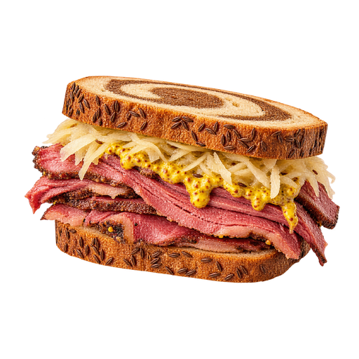 Corned Beef Sandwich sticker illustration