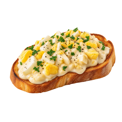 Creamed Eggs on Toast sticker illustration