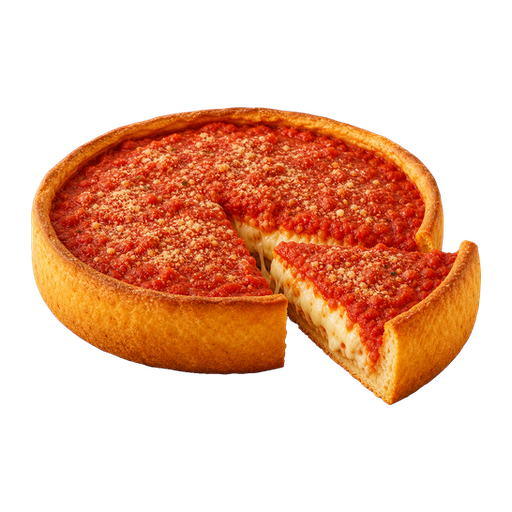 Chicago Deep-Dish Pizza sticker illustration