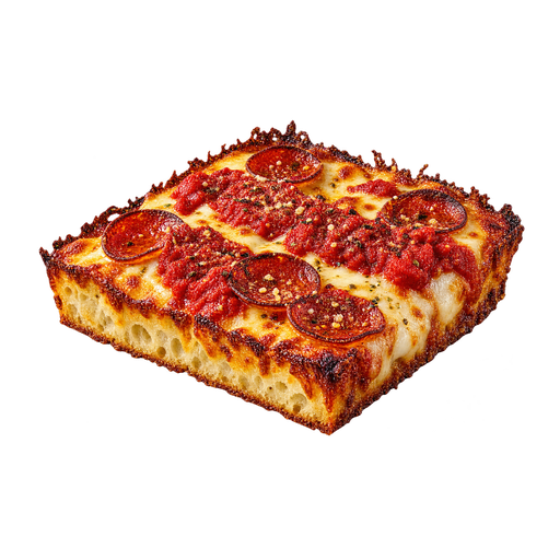 Detroit-Style Pizza sticker illustration