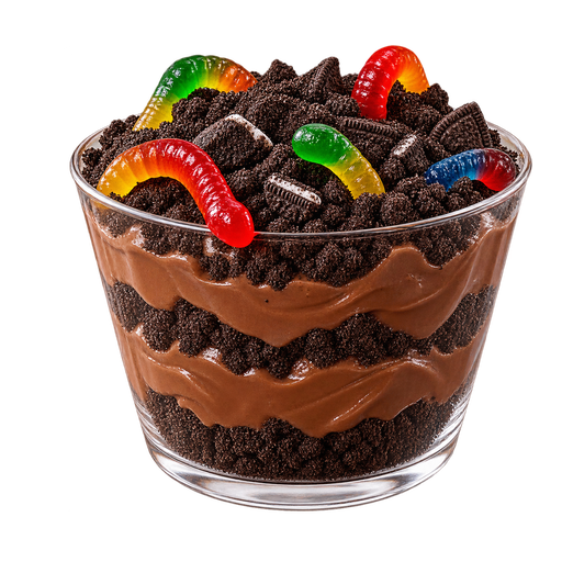 Dirt Cake sticker illustration