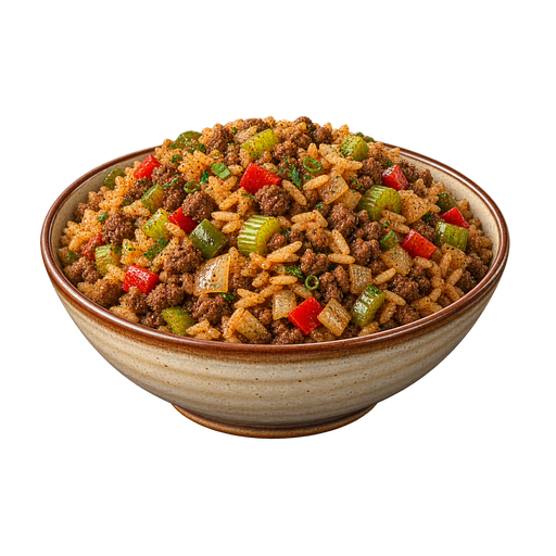 Dirty Rice sticker illustration