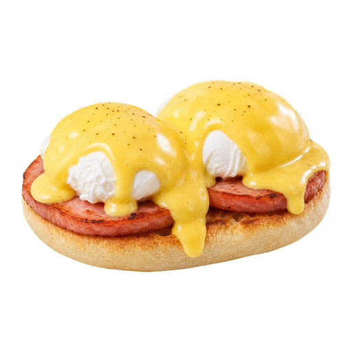 Eggs Benedict sticker illustration