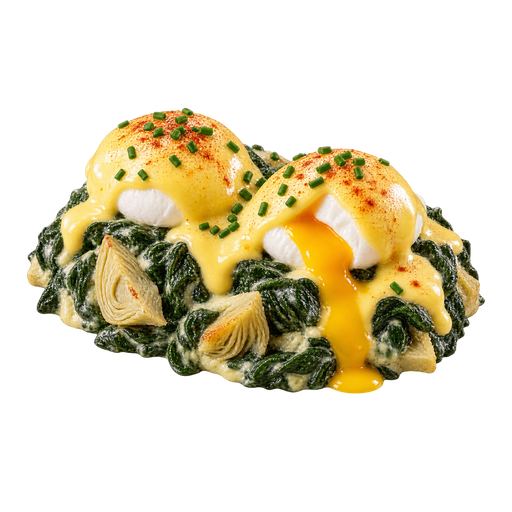 Eggs Sardou sticker illustration