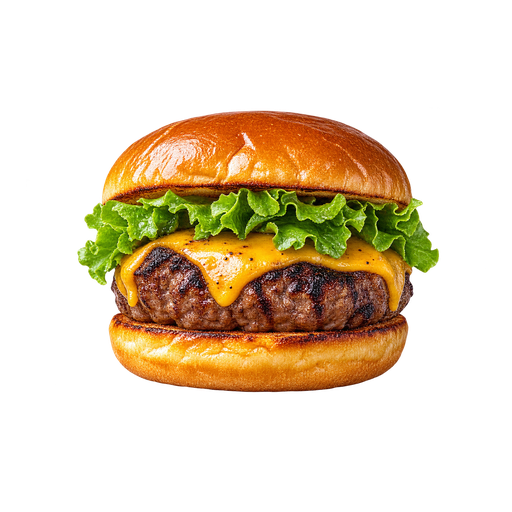 Elk Burger sticker illustration