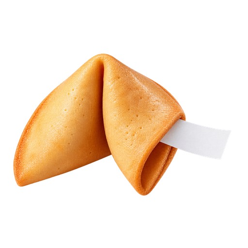 Fortune Cookie sticker illustration