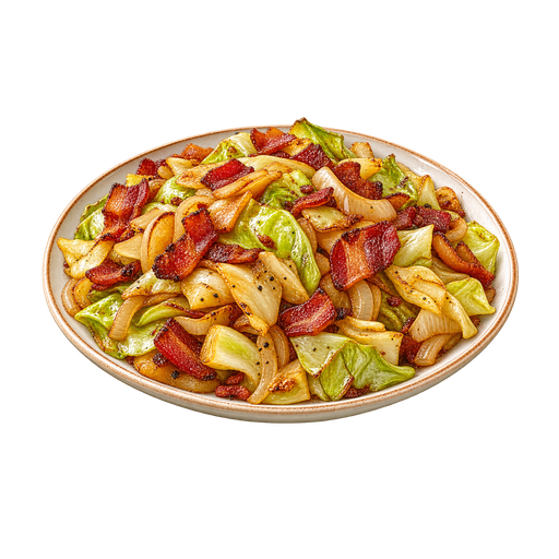 Fried Cabbage sticker illustration