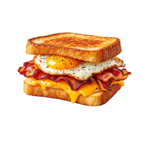 Fried Egg Sandwich sticker illustration