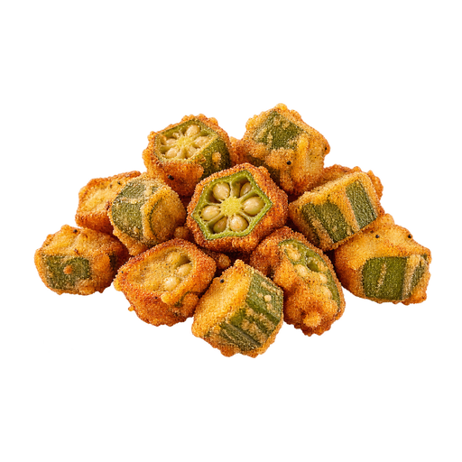 Fried Okra sticker illustration