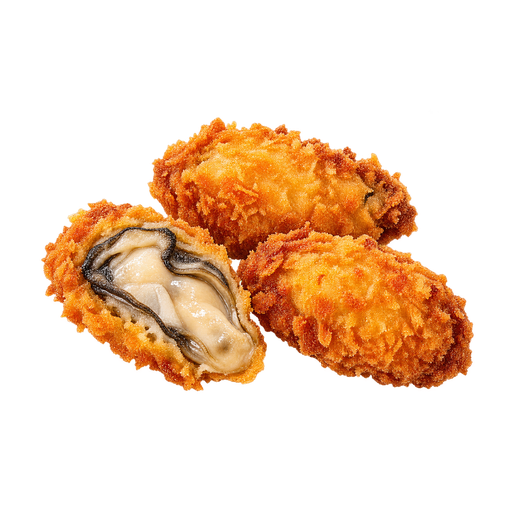 Fried Oysters sticker illustration