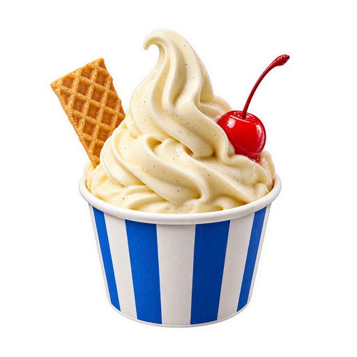 Frozen Custard sticker illustration