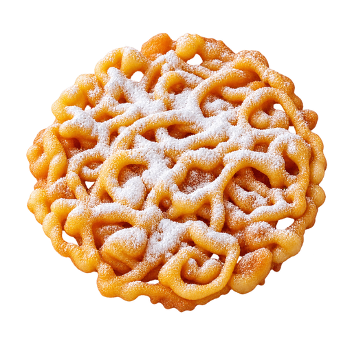 Funnel Cake sticker illustration