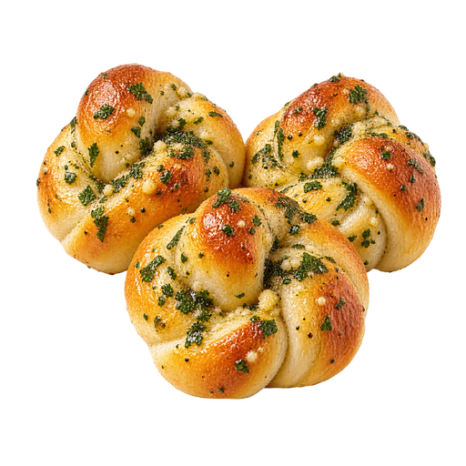 Garlic Knots sticker illustration