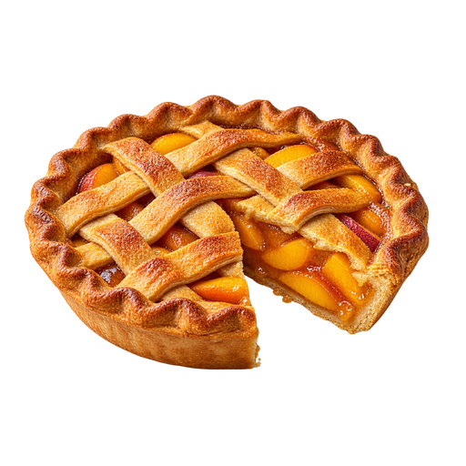 Georgia Peach Pie sticker illustration
