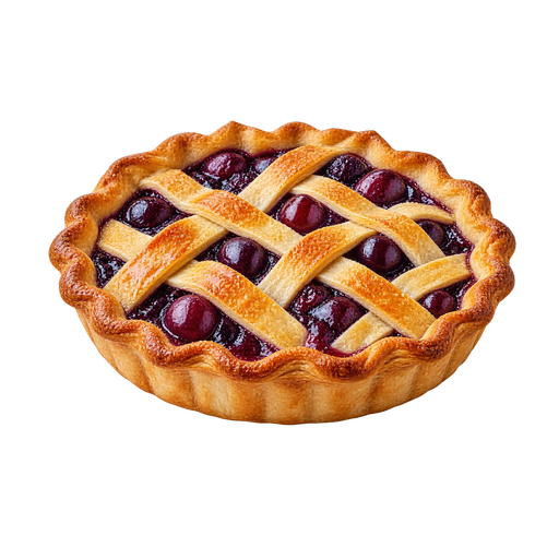 Grape pie sticker illustration