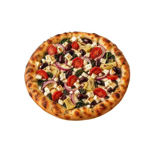 Greek-Style Pizza sticker illustration