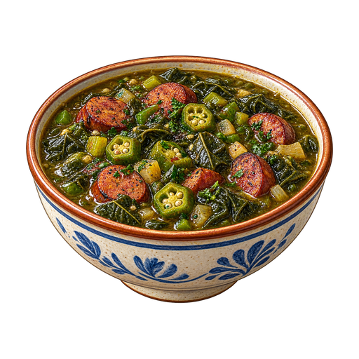 Green Gumbo sticker illustration