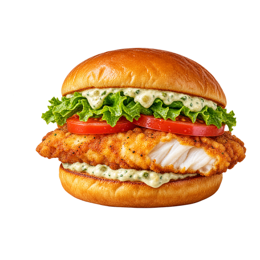 Grouper sandwich sticker illustration