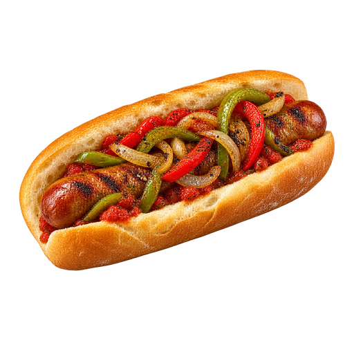 Italian Hot Dog sticker illustration