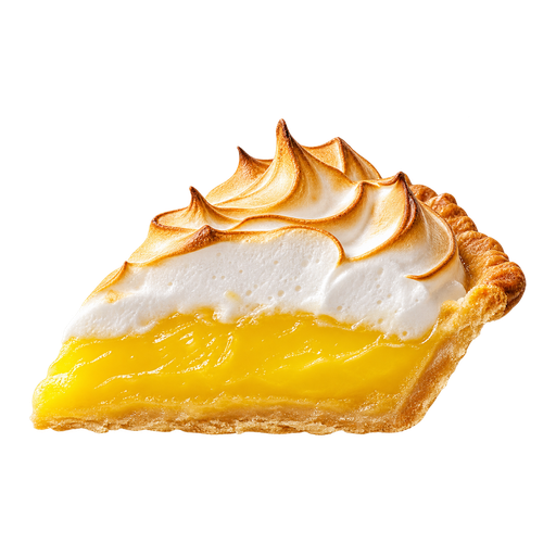 Lemon meringue pie sticker illustration
